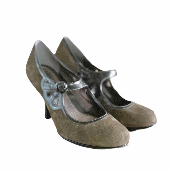 Sofft Shoes - SOFFT GREEN/SUEDE MARY-JANE HEELS